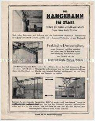 Die Hängebahn im Stall