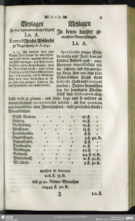 Beylagen Zu dem sogenandten kurtzen Begriff; Beylagen Zu denen darüber gemachten Anmerckungen