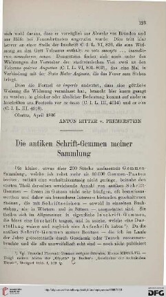 10: Die antiken Schrift-Gemmen meiner Sammlung