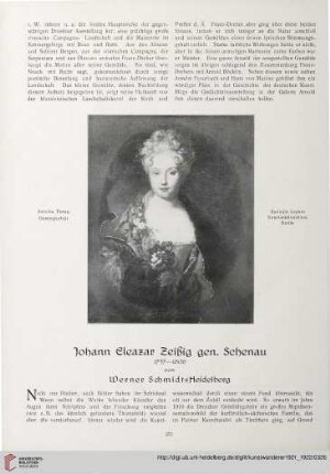 3/4: Johann Eleazar Zeißig gen. Schneau 1737-1806
