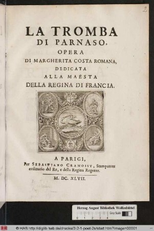 La Tromba Di Parnaso : Opera