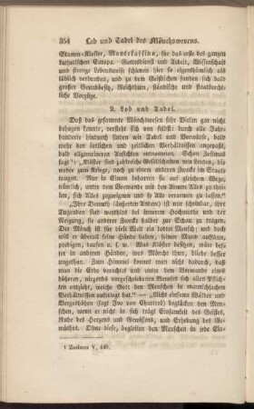 2. Lob und Tadel.