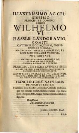Historiae Naturalis De Piscibus Et Cetis Libri V. : Cum aeneis figuris