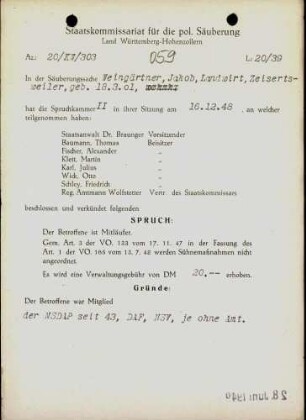 Weingärtner, Jakob