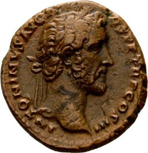As des Antoninus Pius mit Darstellung der römischen Wölfin