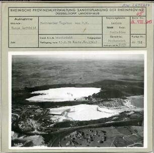 Mechernich, Bergbau: Tagebau Bachrevier von Nordwesten