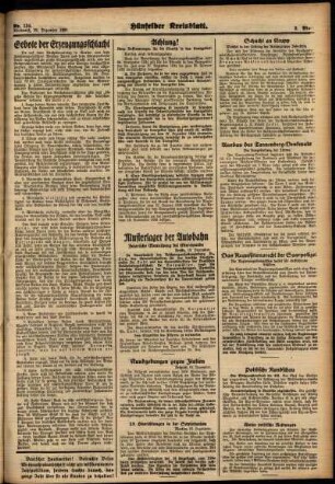 Zweite Ausgabe vom Mittwoch, den 19. Dezember 1934.