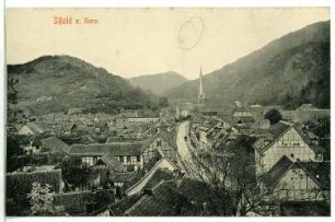 Ilfeld. Blick auf Ilfeld