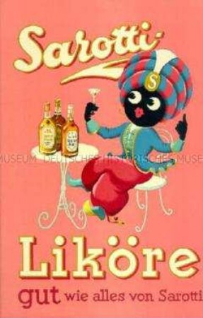 Werbeaufsteller "Sarotti Liköre"