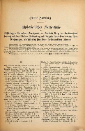 Adreß- und Geschäftshandbuch der königlichen Haupt- und Residenzstadt Stuttgart. 1890