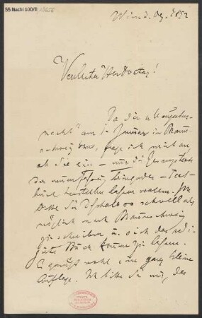 Brief an Ludwig Strecker  und B. Schott's Söhne : 03.12.1892