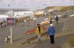 Westerland: Strand mit Strandpromenade, nördlich