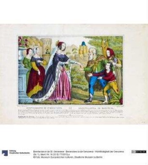 Bienfaisance de St. Génevieve - Benevolencia de Genoveva - Wohlthätigkeit der Genoveva (Nr. 1)