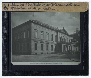 Berlin, Ordenspalais (Prinz-Karl-Palais) : Außenansicht