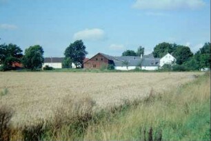 Blick von Osten zum Ort, großer Hof