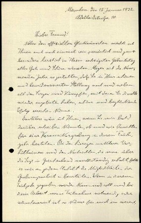 H. Knackfuß an G. Karo