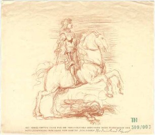 Fischer, Theodor; Stammbaum und Porträts Theodor Fischers - "Der Sieger" (Ansicht)