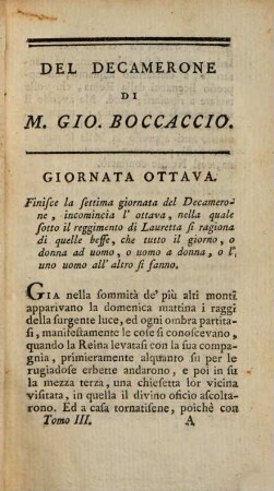 Il Decamerone Di Giovanni Bocaccaccio. 3