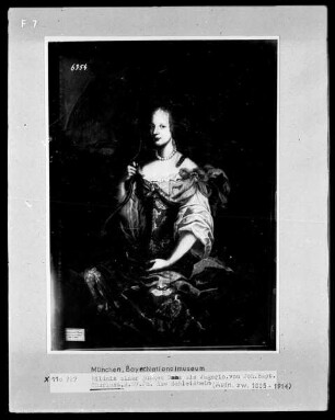 Serie von Damenporträts als Wandfüllungen — Bildnis einer jungen Dame als Diana
