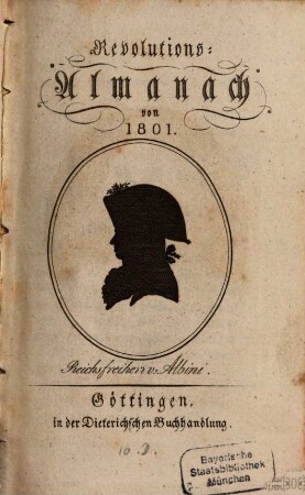 Revolutions-Almanach, 1801