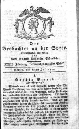 29. Stueck, 19. Juli 1824