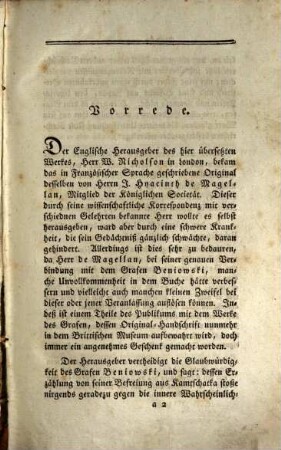Des Grafen Moritz August v. Beniowski Reisen durch Sibirien und Kamtschatka über Japan und China nach Europa : Nebst einem Auszuge seiner übrigen Lebensgeschichte