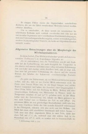Allgemeine Betrachtungen über die Morphologie der Milchsäurebakterien.