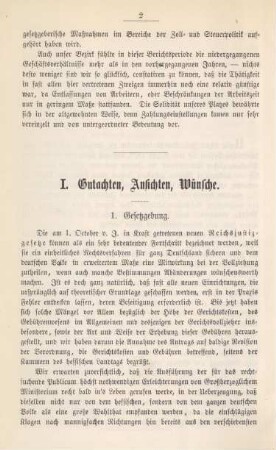1. Gesetzgebung.