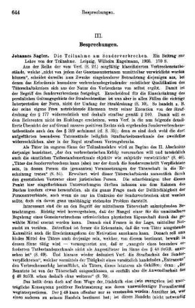 644-656, III. Besprechungen