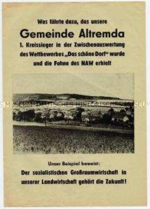 Propagandaschrift zum sozialistischen Wettbewerb auf dem Lande