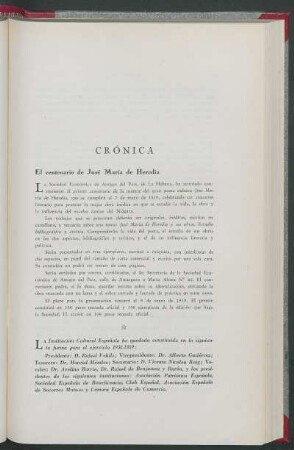 El centenario de José María de Heredia