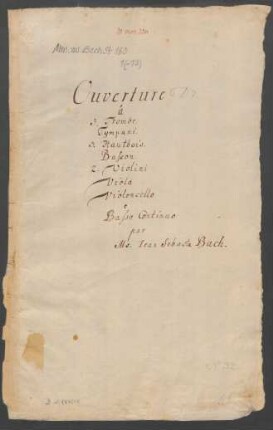 Suiten; orch; D-Dur; BWV 1069