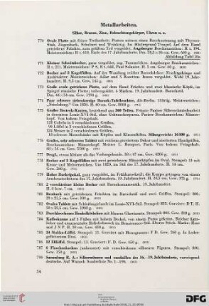 Metallarbeiten (Nr. 770-790)