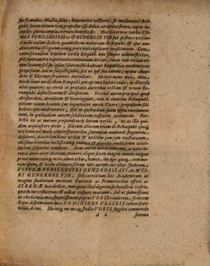 Disputatio Iuridico-Politica De Republica In Genere Et In Specie Considerata