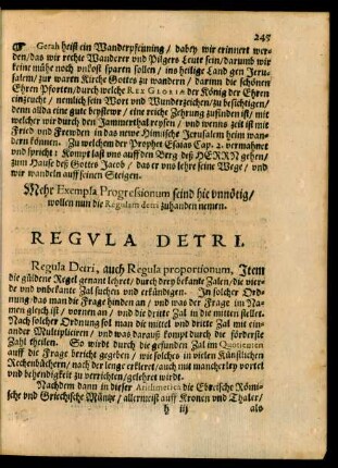 Regula Detri.