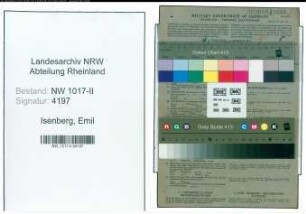 Entnazifizierung Emil Isenberg , geb. 01.05.1886 (Steuerhelfer)