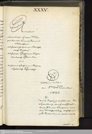 XXXV., 8. November 1856