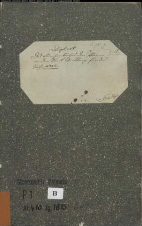 Kirchenbuchduplikat der katholischen Gemeinde Rietberg, Kreis Wiedenbrück (GHT 1815). (Gemeinde: Katholische Gemeinde Rietberg, Kreis Wiedenbrück)