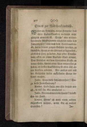Etwas zur Mädchenkenntnisse.