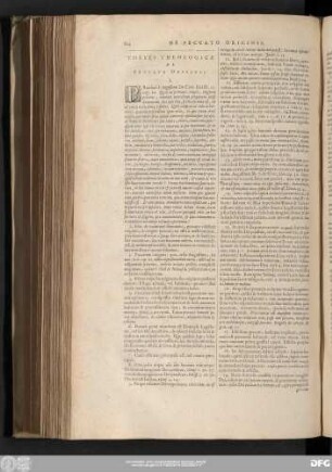 Theses Theologicae De Peccato Originis.