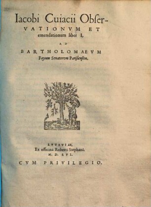 Observationum et emendationum liber ..., 1