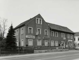 Neukirch, Gasthof : Neukirch. Ehemaliger Gasthof "Am Kirchberg" (um 1880), Hauptstraße 55. Straßenansicht