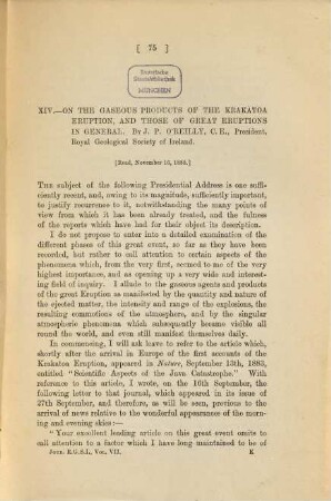 Journal of the Royal Geological Society of Ireland, 7. 1884/87 (1886/87), Part 2 = N.S., Vol. 17