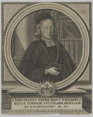 Bildnis des Christianus Eberhardus Weissmannus