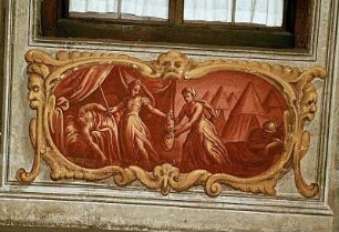 Judith übergibt ihrer Dienerin das Haupt des Holofernes