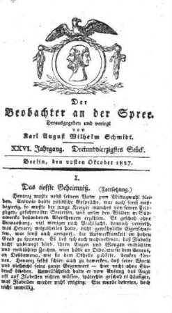 43. Stueck, 22. Oktober 1827