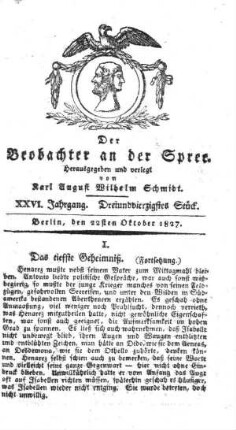 43. Stueck, 22. Oktober 1827