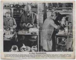 Bildtafel mit Pressefotos aus dem Zweiten Weltkrieg als Beilage der "Niedersächsischen Tageszeitung" (Serie 1619b, Bild 8)