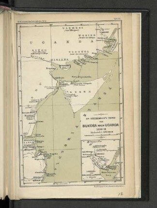 Dr. Stuhlmann's Reise von Bukoba nach Uganda 1890-91.