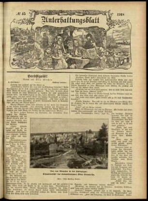 Ausgabe vom Sonntag, den 10. November 1918.